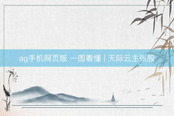 ag手机网页版 一图看懂 | 天际云主张股