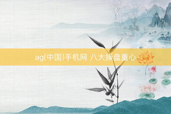 ag(中国)手机网 八大操盘重心